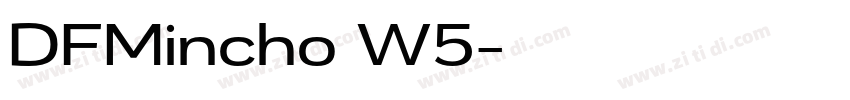 DFMincho W5字体转换